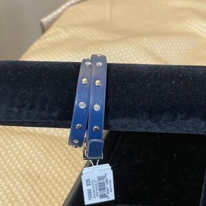 Cookie Lee Blue Bracelet with Crystal Accents